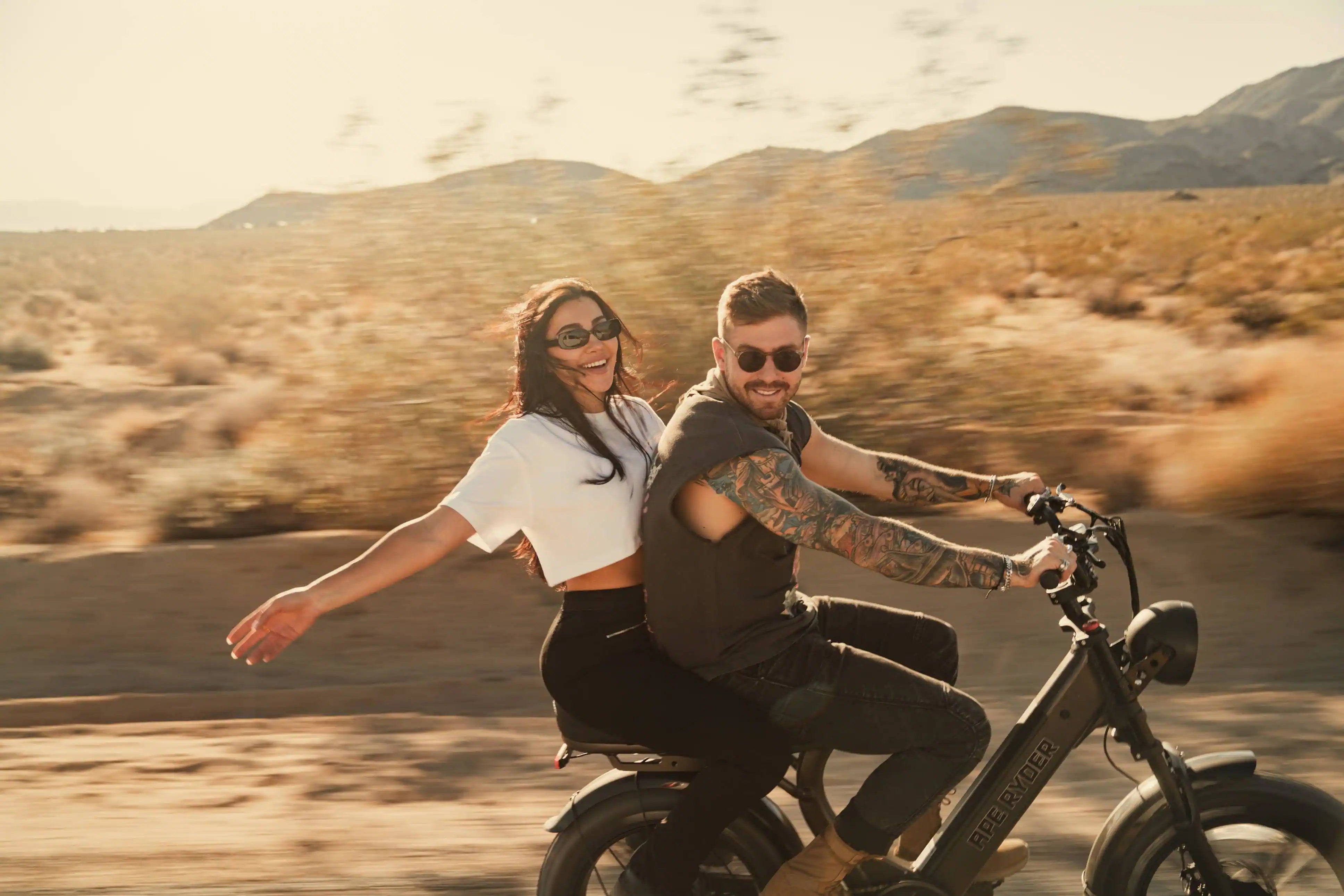 e-bike with couple