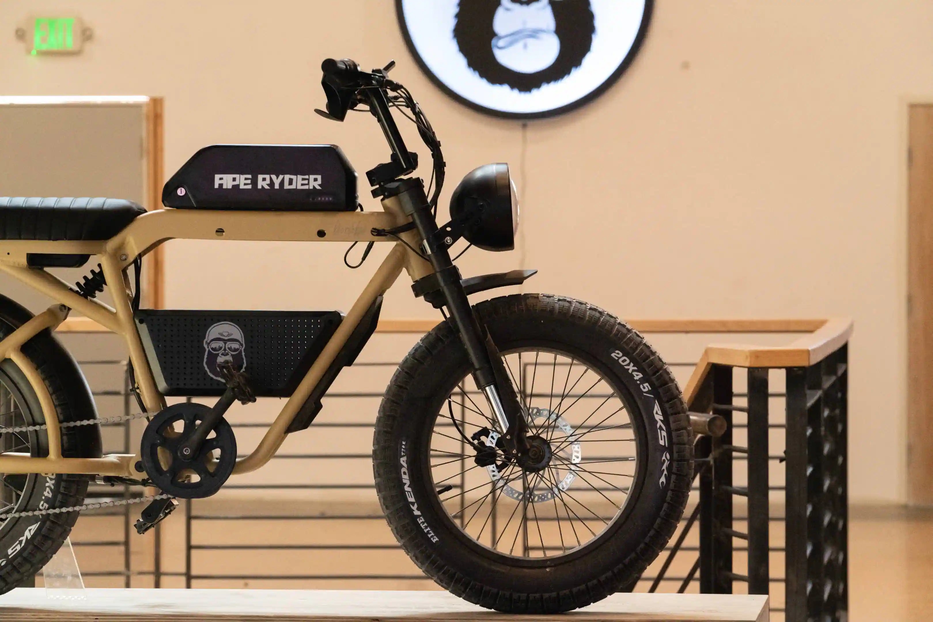 city e-bike in showroom