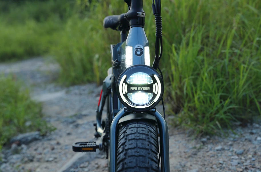 folding e-bike headlight